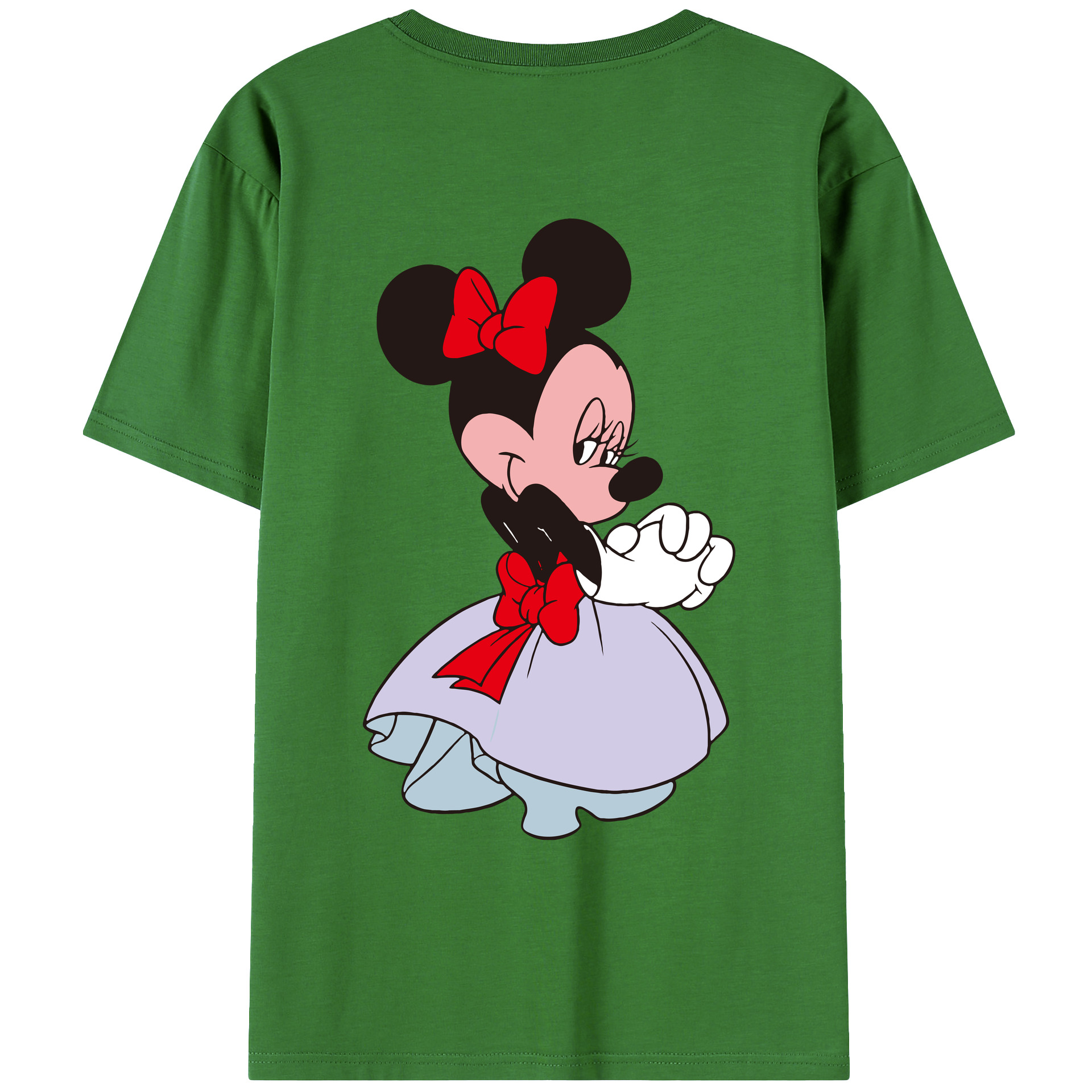 （画像用） ミッキーマウス Mickey Mouse レディース半袖Tシャツ(バックプリント)